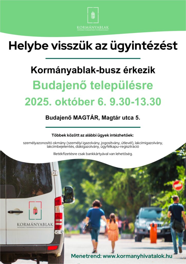 Kormányablak-busz plakát