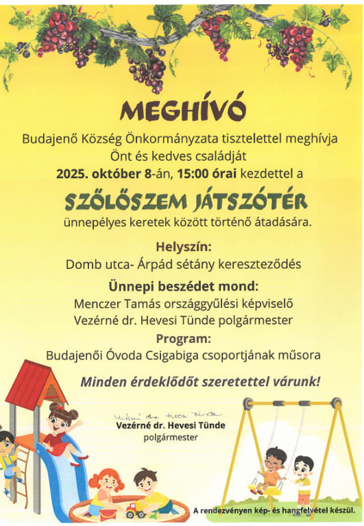 Megnyitó plakátja
